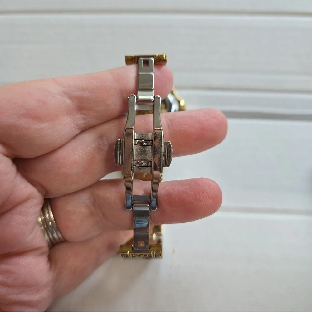 NWOB WLISTH Automatic Skeleton Watch. Gold/Black,SS Case & Strap.